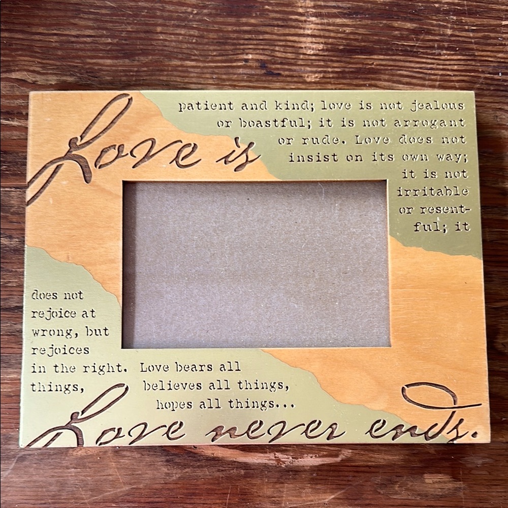 "Love Is Patient ..." Picture Frame